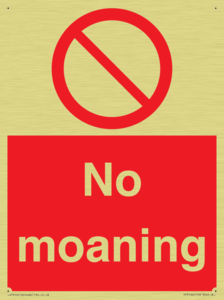 No Moaning